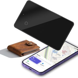 Wallet Tracker Card with Apple Find My[Apple MFi Certified], 1-Back Nutale Smart Card Bluetooth Tracker GPS Tracker, 2.8mm Extremely Thin & 2-3 Years Long Life & IP65, Keys and Wallet Finder(1 Pack)