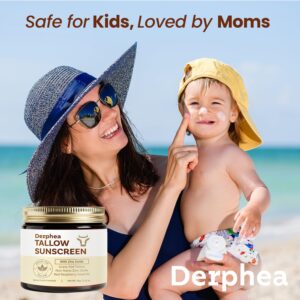 Beef Tallow Sunscreen (2 pack): SPF 50 Daily Sun Care for Extremely Sensitive, Acne-Prone & Kid-Safe Skin – Non-Toxic Sunblock with 22% Non-Nano Zinc Oxide, Clean Formula for Face & Body