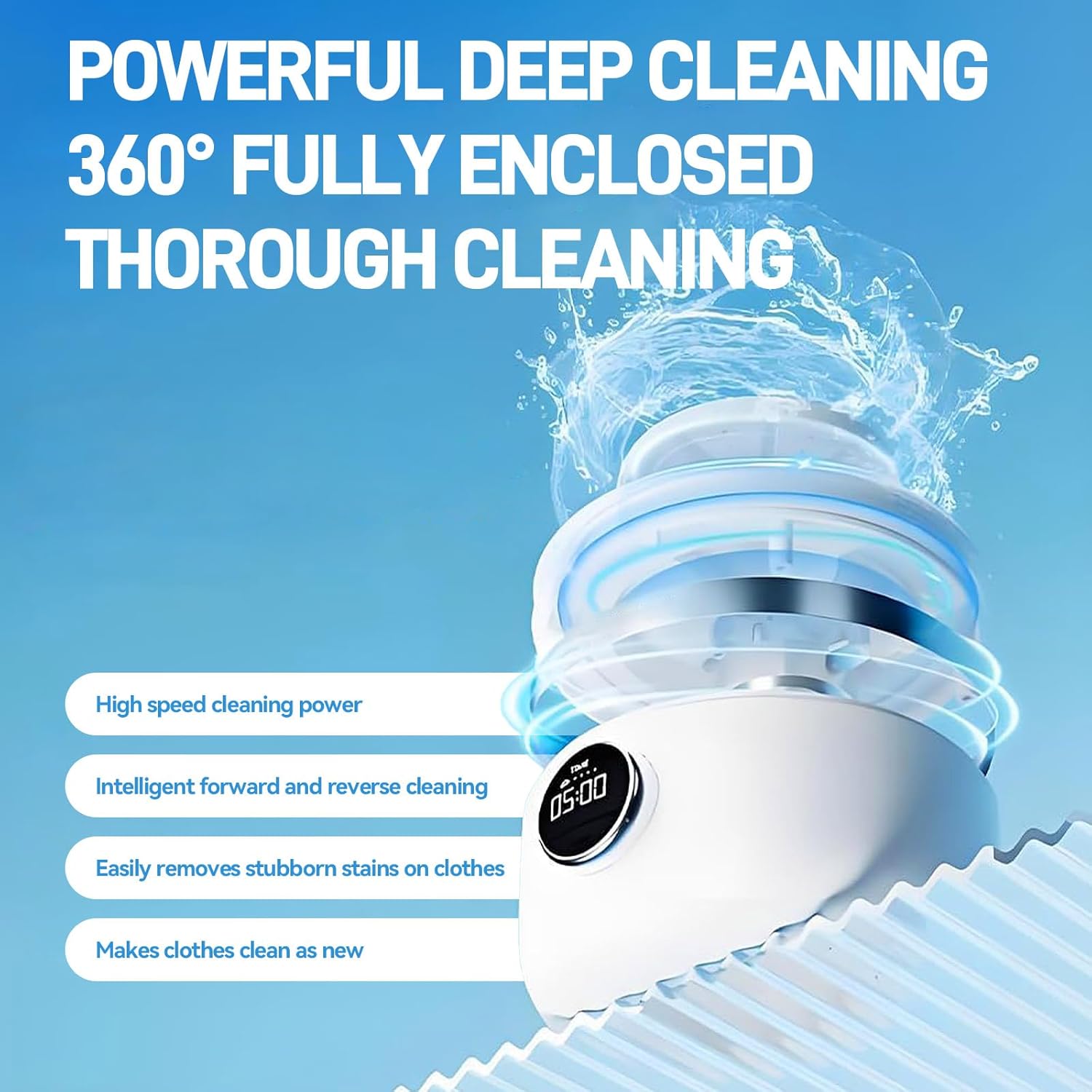 Ye02 Underwear Washer, 2025 New mini portable washing machine, for Bras/Underwear/Socks, Rechargeable Cordless Mini Washing Machine for Home, Apartment, Camping, Travel