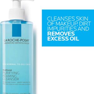 La Roche-Posay Toleriane Purifying Foaming Facial Cleanser, Oil Free Face Wash for Women & Men with Niacinamide + Ceramides, Pore Cleanser Safe For Sensitive Skin, Won’t Dry Out Skin, Soap Free