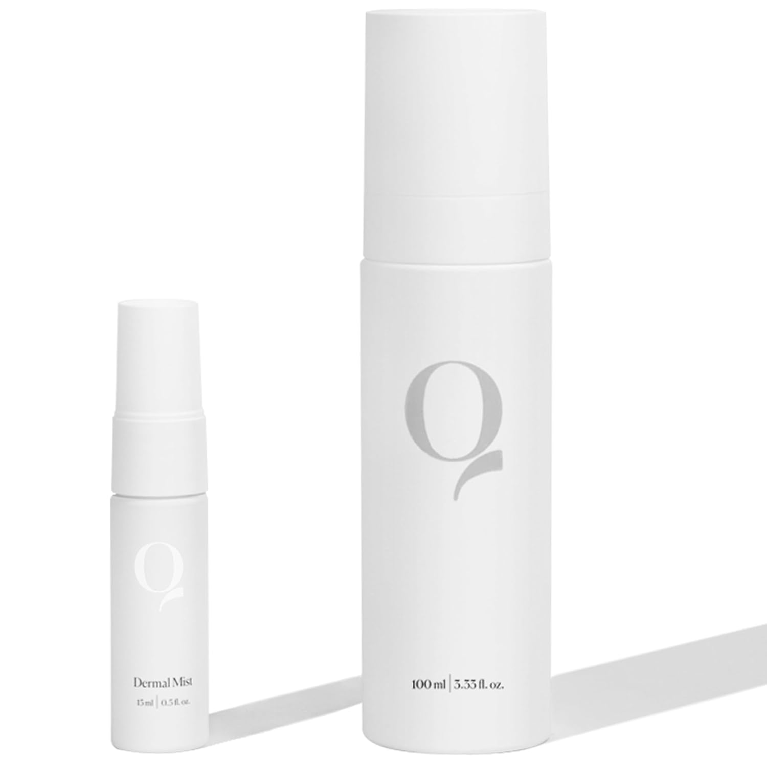 Qure Dermal Mist Duo Hypochlorous Acid Spray for Face, Skin and Body, HOCl Facial Hydrating Spray, Calm irritation, Reduce redness, Purify skin, Support barrier repair (100ml + 15ml Travel Duo)