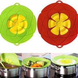 Spill Stopper Lid, Anti Spill & Boil Over Safeguard, Silicone Pot Cover