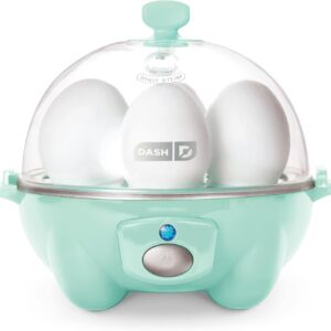 DASH Rapid Egg Cooker: 6 Egg Capacity Electric Egg Cooker for Hard Boiled Eggs, Poached Eggs, Scrambled Eggs, or Omelets with Auto Shut Off Feature