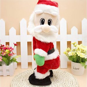 Twerking Santa Claus,Booty Shaking Santa Dancing Santa Claus with Music Singing Animated Christmas Santa Toys for Kids