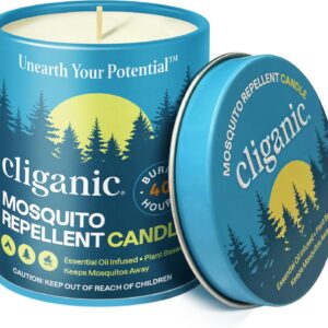 Cliganic Mosquito Repellent Candle (9oz)
