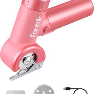 C8 Nano Easyswap Cordless Electric Scissors with LED Display, Type-C Rechargeable Cardboard Cutter with 2 Blades, EasySwap Blade Change, LED Light, for Thin Cardboard Box Carpet Leather