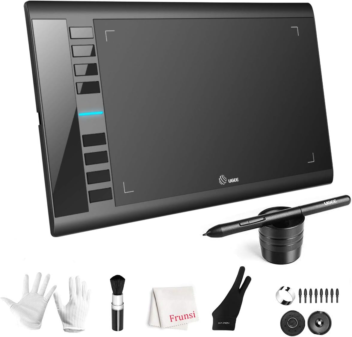 Graphics Drawing Tablet, UGEE M708 10 x 6 inch Large Drawing Tablet with 8 Hot Keys