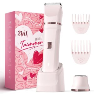 Bikini Trimmer for Women – Painless Electric Razors for Silk Skin,Cordless Body Shaver