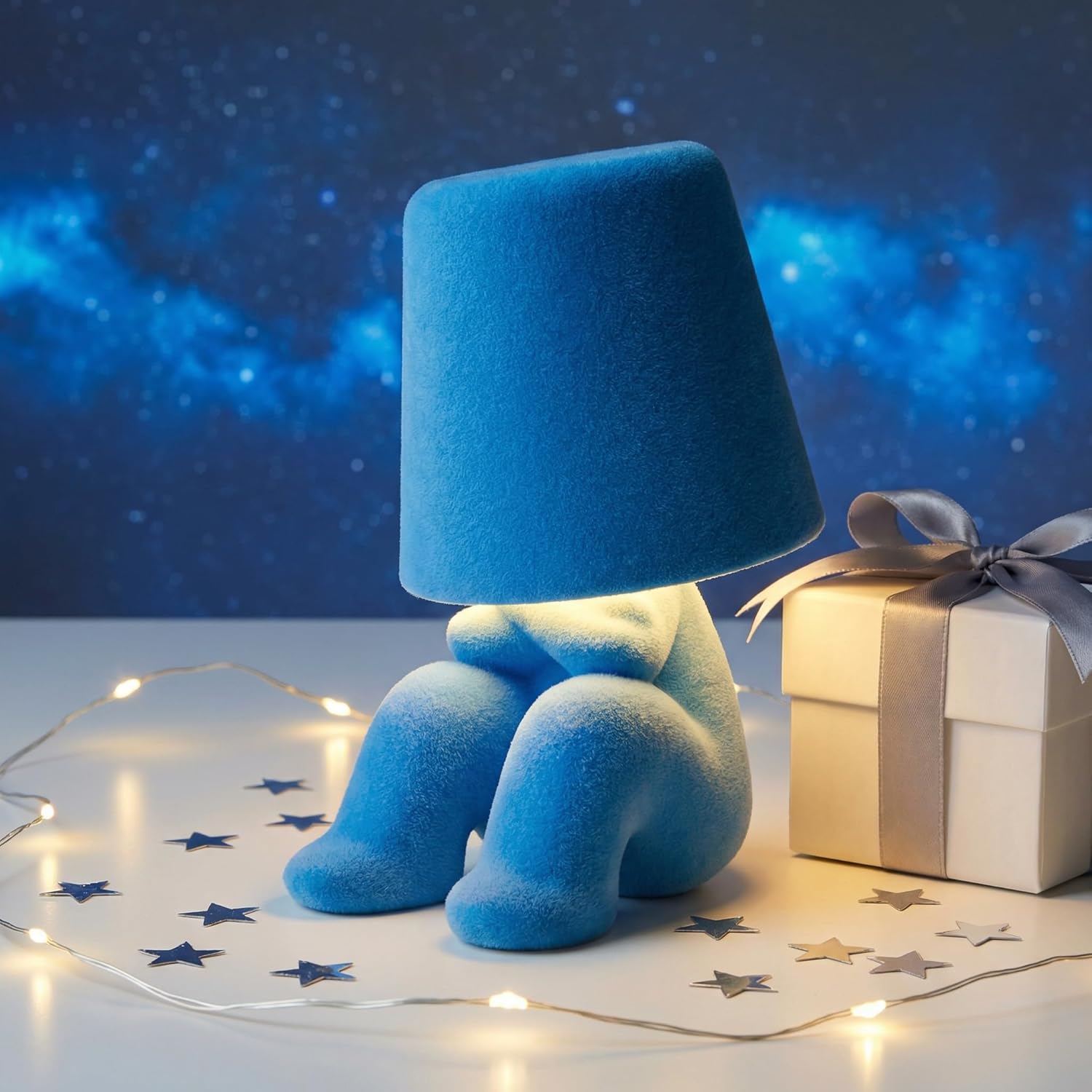 Modern Table Lamp for Youth: Rechargeable Cute Light for Kids Child Teen – Gift for Birthday Christmas Halloween Easter