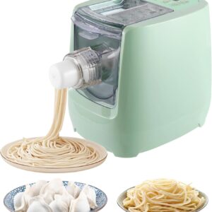 Electric Pasta Maker, Automatic Pasta Maker Machine with 13 Discs for Spaghetti & Fettucine and More, Noodle Pasta Maker Machine with Measuring Cups & Flour Cup, for Home Kitchen