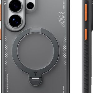 TORRAS Ostand Q3 Air for Samsung Galaxy S26 Ultra Case with 360 Magnetic Stand, Fit for MagSafe, Airbag Cushion, Mil-Grade Drop Tested, Shockproof Phone Case for S26 Ultra 6.9″, Shadow Black