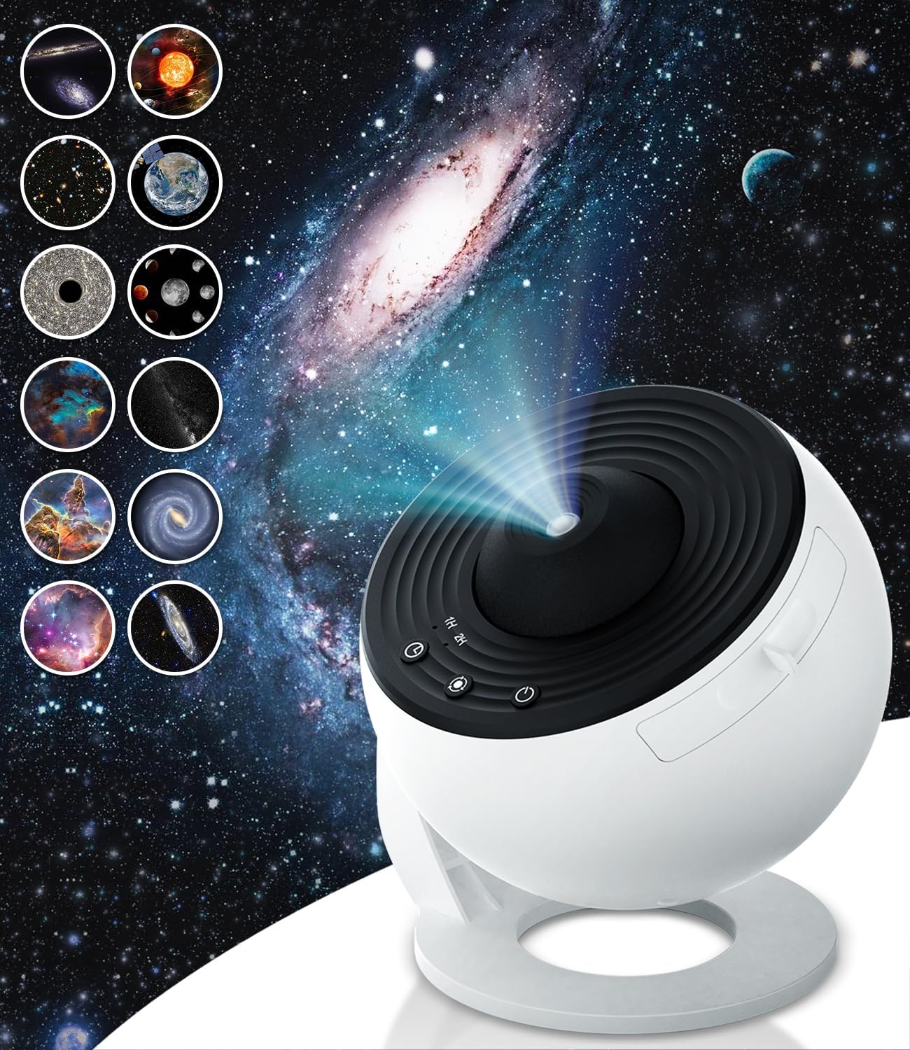 AMOTAOS Planetarium Projector,Star Projector Galaxy Light,12 in 1 Star Projector for Bedroom,Galaxy Projector for Bedroom,Kids Adults Gifts and Decorations, NL-01